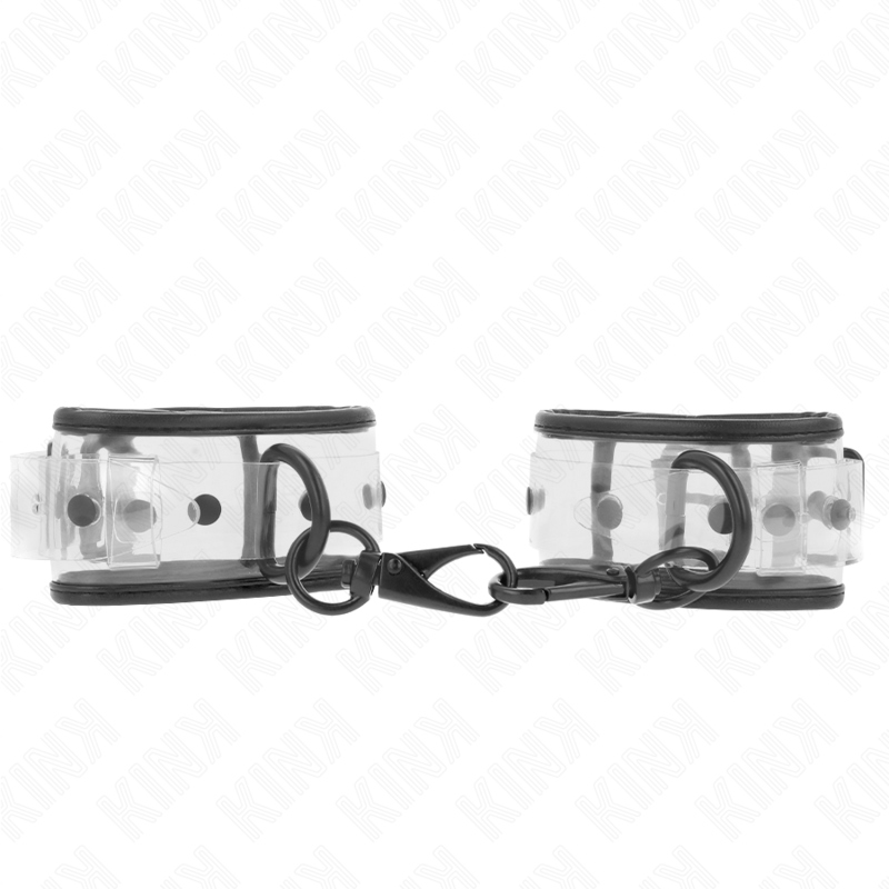 KINK – ALGEMAS DE PULSO TRANSPARENTES AJUSTÁVEIS DE 18 A 30 CM X 5,5 CM