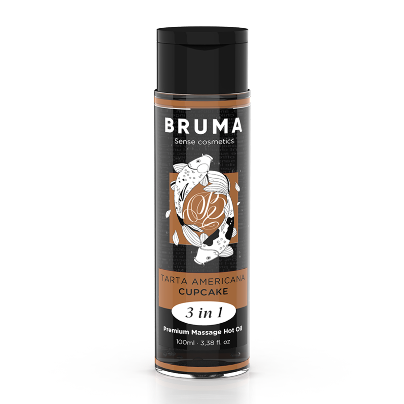 BRUMA - CUPCAKE DE ÓLEO QUENTE PREMIUM PARA MASSAGEM 3 EM 1 - 100 ML