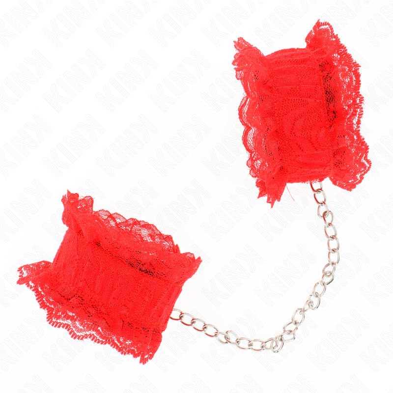 KINK - ALGEMAS DE PULSO ELÁSTICAS COM RENDA VERMELHA - Image 3