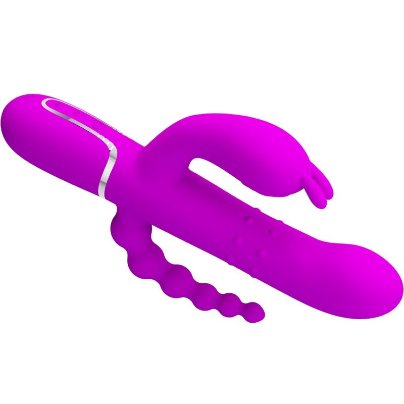 PRETTY LOVE - CAMMY VIBRADOR TRIPLO MULTIFUNCIONAL 4 EM 1 ROSA - Image 3