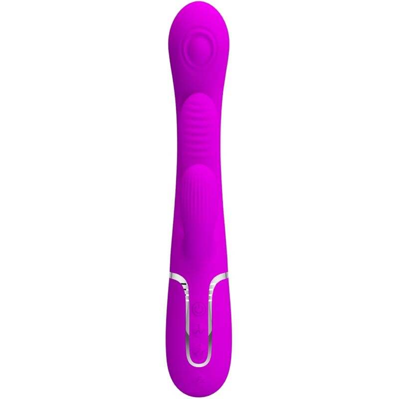 PRETTY LOVE – VIBRADOR MULTIFUNCIONAL SHANIA TRIPLE RABBIT ROSA