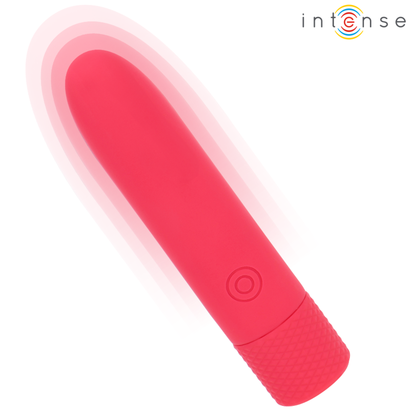 INTENSE – SYMONE VIBRATÓRIO BULLET RECARREGÁVEL USB 8 VIBRAÇÕES VERMELHO 10 X 2,2 CM