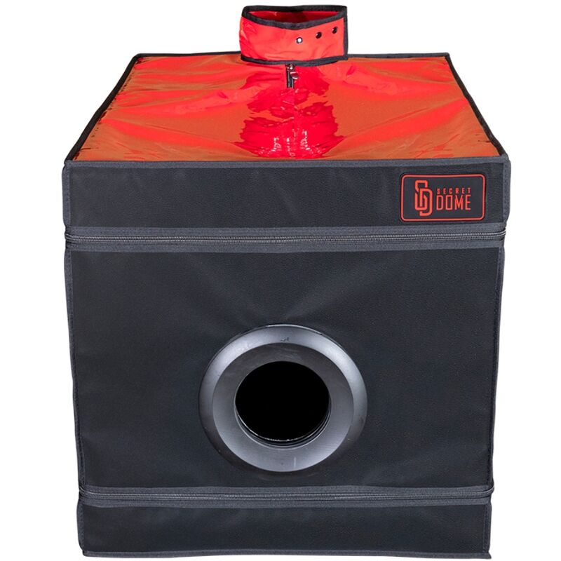 CÚPULA SECRETA – KINK CLUB LA NICHE CABIN PRETO E VERMELHO