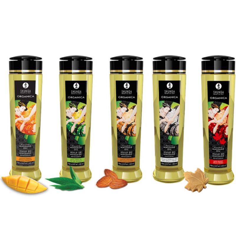 SHUNGA – ÓLEO DE MASSAGEM ORGÂNICO MANGA 240 ML
