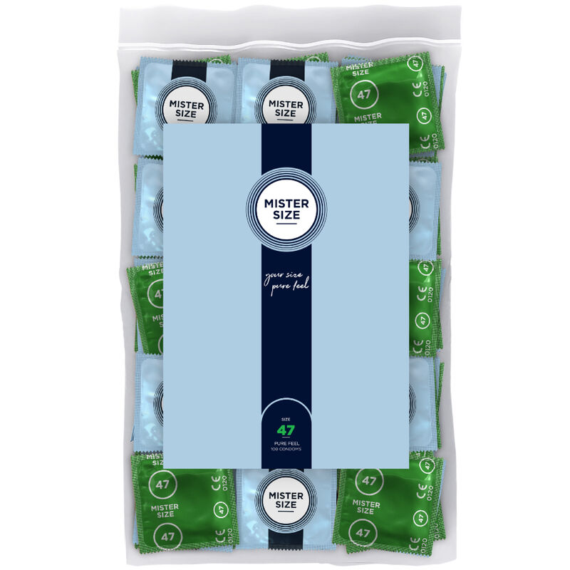 MISTER SIZE – CAMISINHA TAMANHO XS 47 MM (100 UNIDADES)
