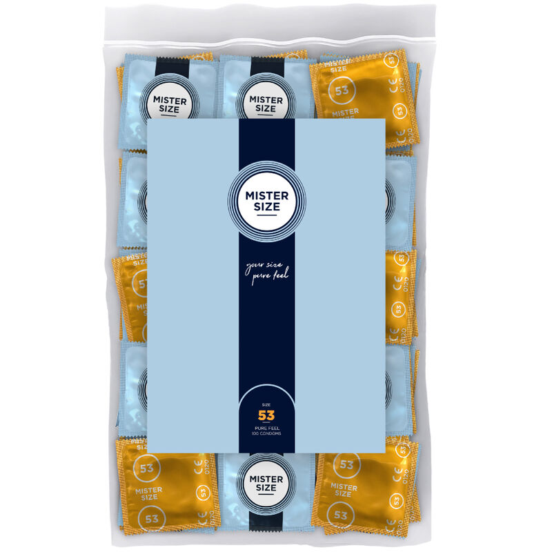 MISTER SIZE – CAMISINHA TAMANHO M 53 MM (100 UNIDADES)