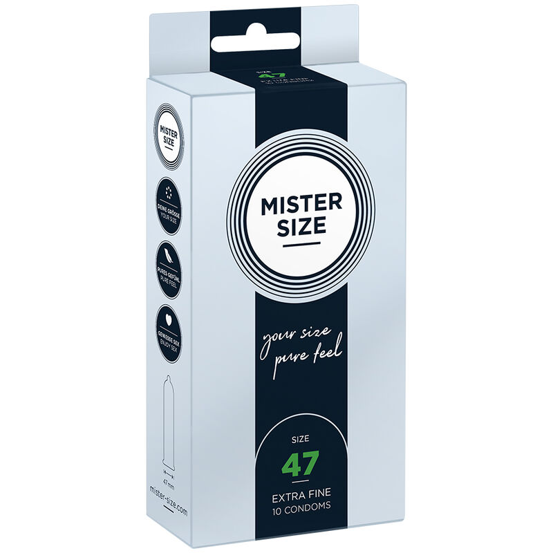 MISTER SIZE – CAMISINHAS TAMANHO XS 47 MM (10 UNIDADES)