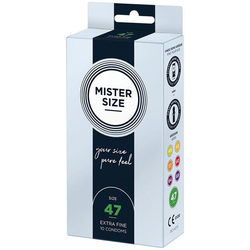 MISTER SIZE – CAMISINHAS TAMANHO XS 47 MM (10 UNIDADES)