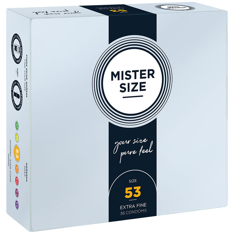 MISTER SIZE – CAMISINHA TAMANHO M 53 MM (36 UNIDADES)
