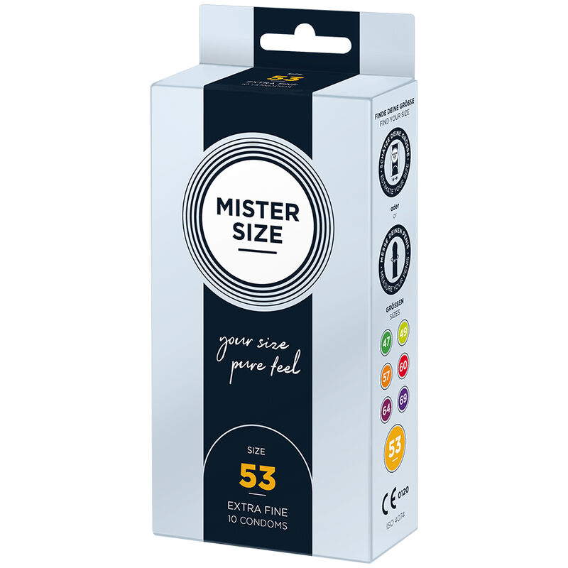 MISTER SIZE – CAMISINHA TAMANHO M 53 MM (10 UNIDADES)