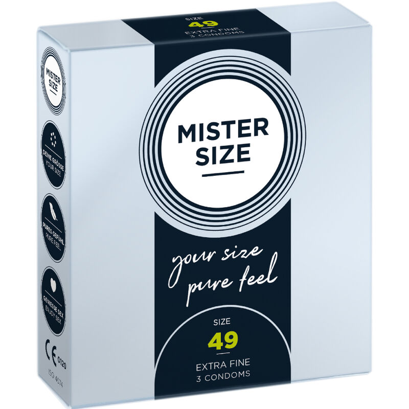 MISTER SIZE – CAMISINHA TAMANHO P 49 MM (3 UNIDADES)