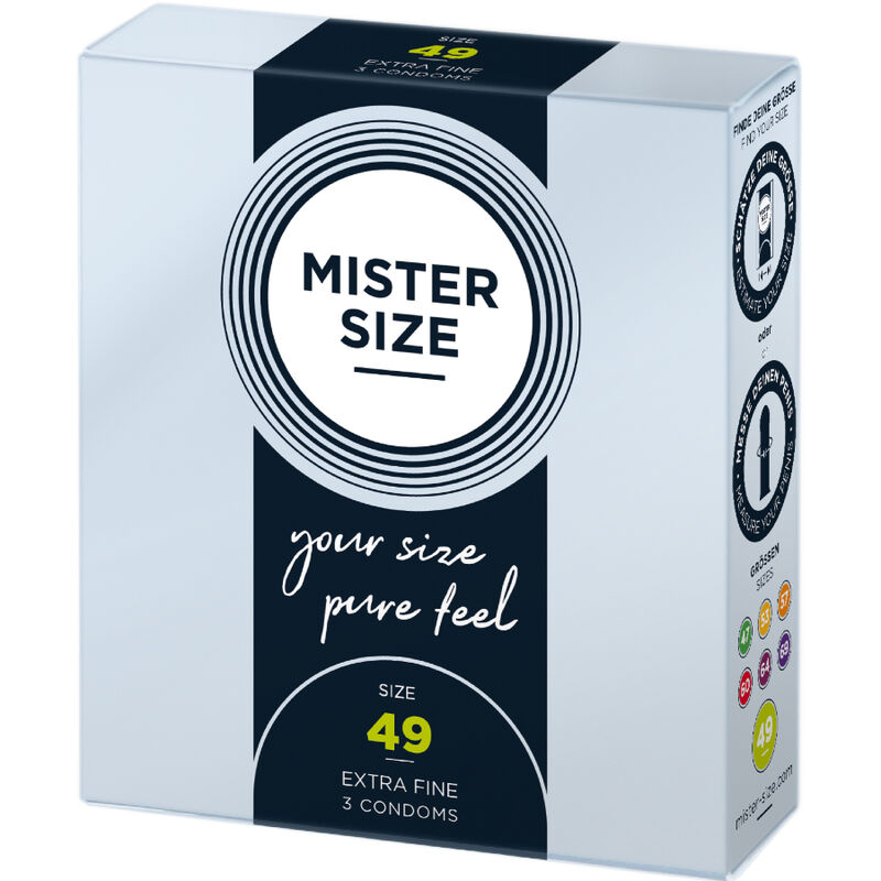 MISTER SIZE – CAMISINHA TAMANHO P 49 MM (3 UNIDADES)