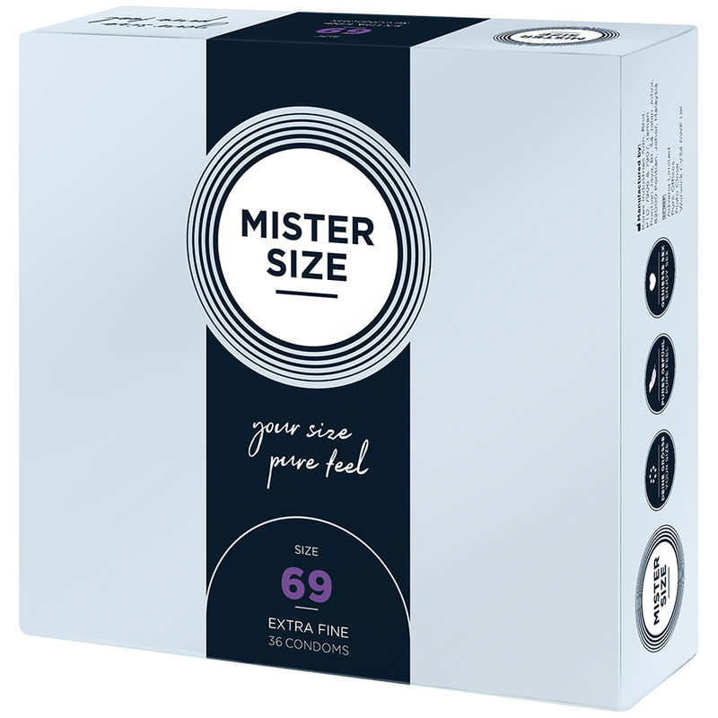 MISTER SIZE – CAMISINHAS TAMANHO XXXL 69 MM (36 UNIDADES)