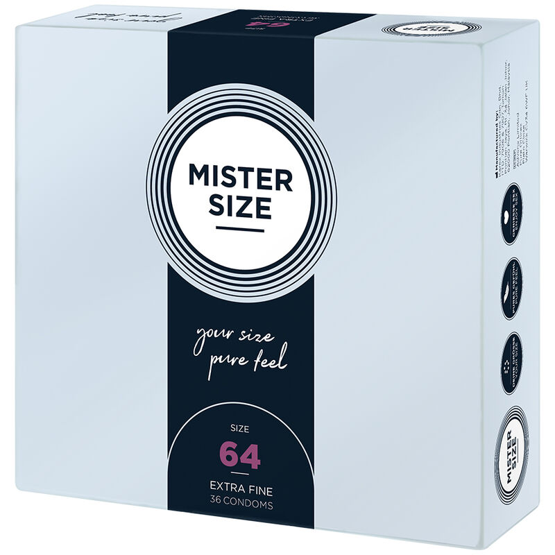 MISTER SIZE – CAMISINHAS TAMANHO XXL 64 MM (36 UNIDADES)