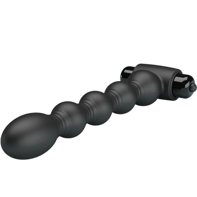 PRETTY LOVE – PLUG ANAL DE SILICONE LYNN COM 10 VIBRAÇÕES PRETO