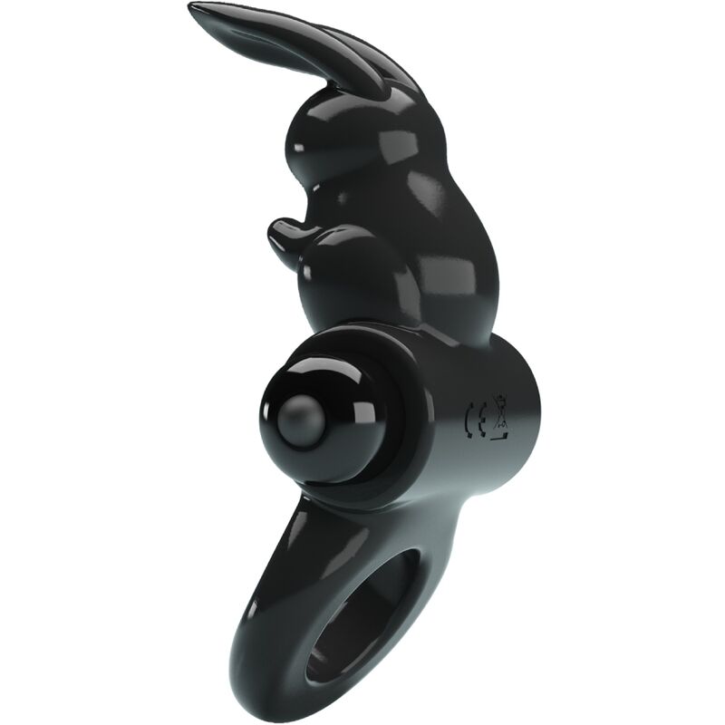 PRETTY LOVE – ANEL VIBRADOR COELHO EXCITANTE COM 10 VIBRAÇÕES PRETO