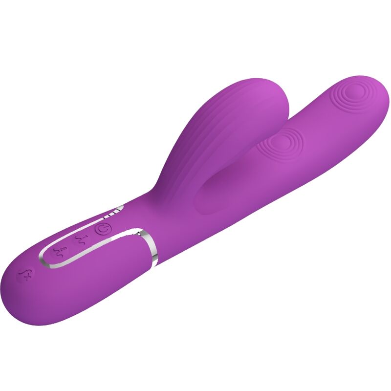 PRETTY LOVE - PERLITA 3 EM 1 VIBRADOR MULTIFUNCIONAL COELHO ROXO - Image 3