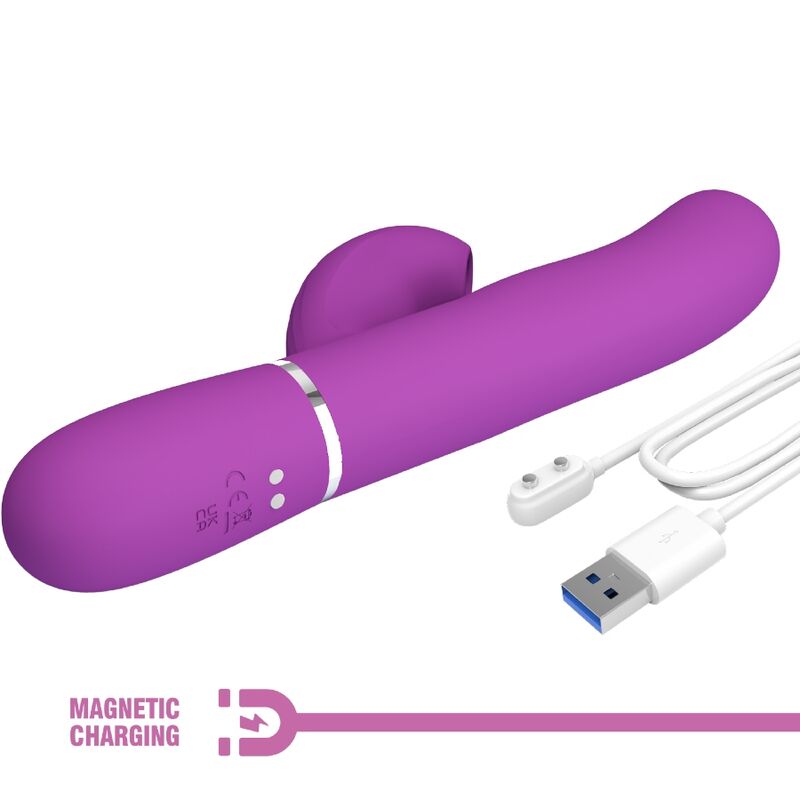 PRETTY LOVE - PERLITA 3 EM 1 VIBRADOR MULTIFUNCIONAL COELHO ROXO - Image 7
