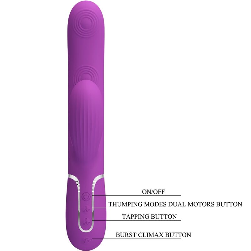 PRETTY LOVE - PERLITA 3 EM 1 VIBRADOR MULTIFUNCIONAL COELHO ROXO - Image 6
