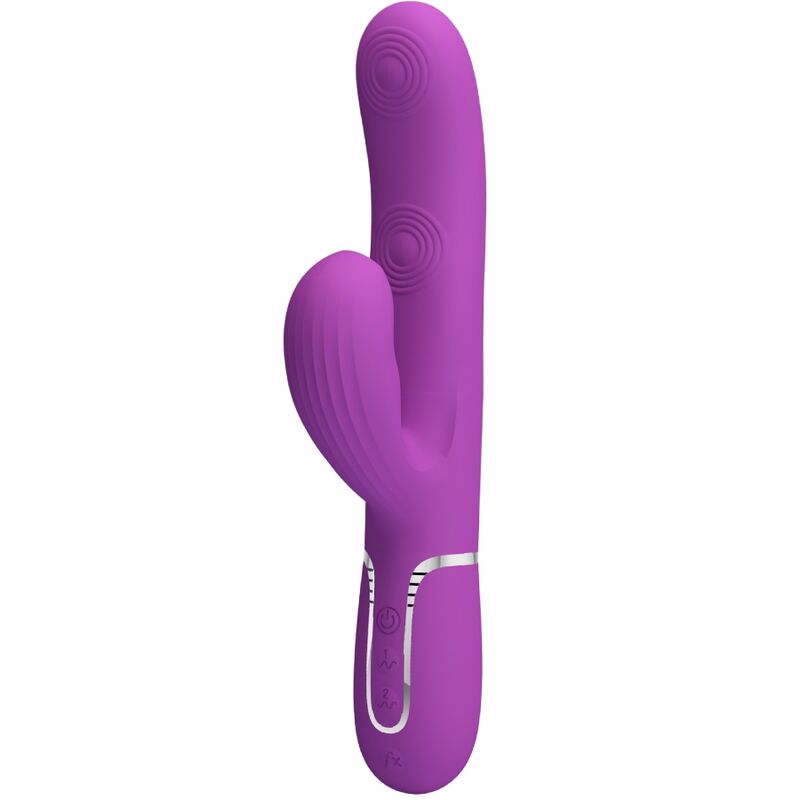 PRETTY LOVE – PERLITA 3 EM 1 VIBRADOR MULTIFUNCIONAL COELHO ROXO