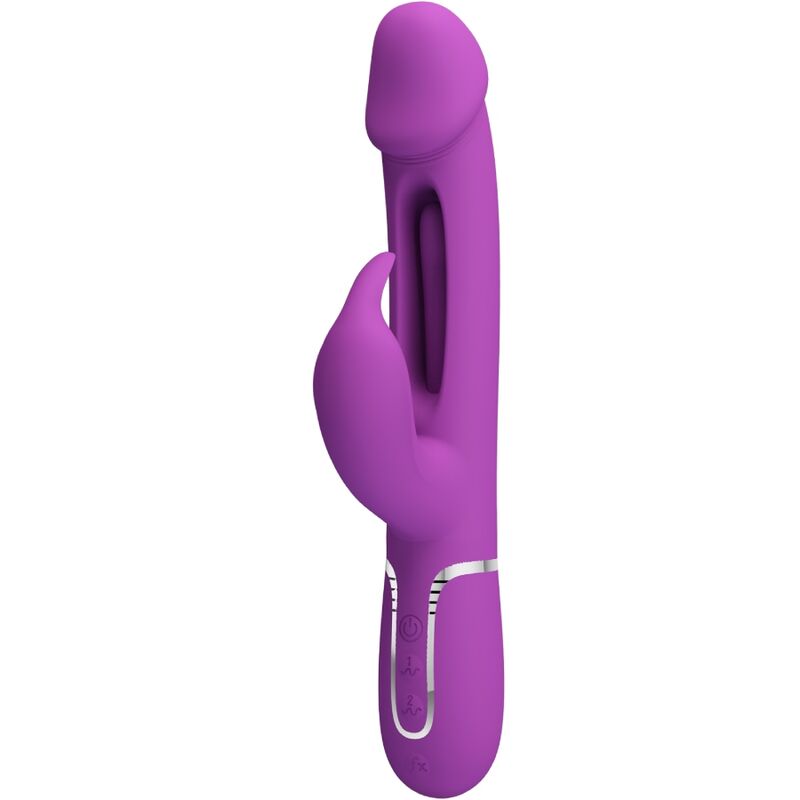 PRETTY LOVE – KAMPAS 3 EM 1 VIBRADOR MULTIFUNCIONAL COELHO ROXO