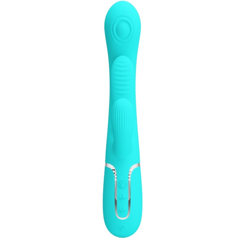 PRETTY LOVE – SHANIA TRIPLE RABBIT VIBRADOR MULTIFUNCIONAL 3 EM 1 AZUL