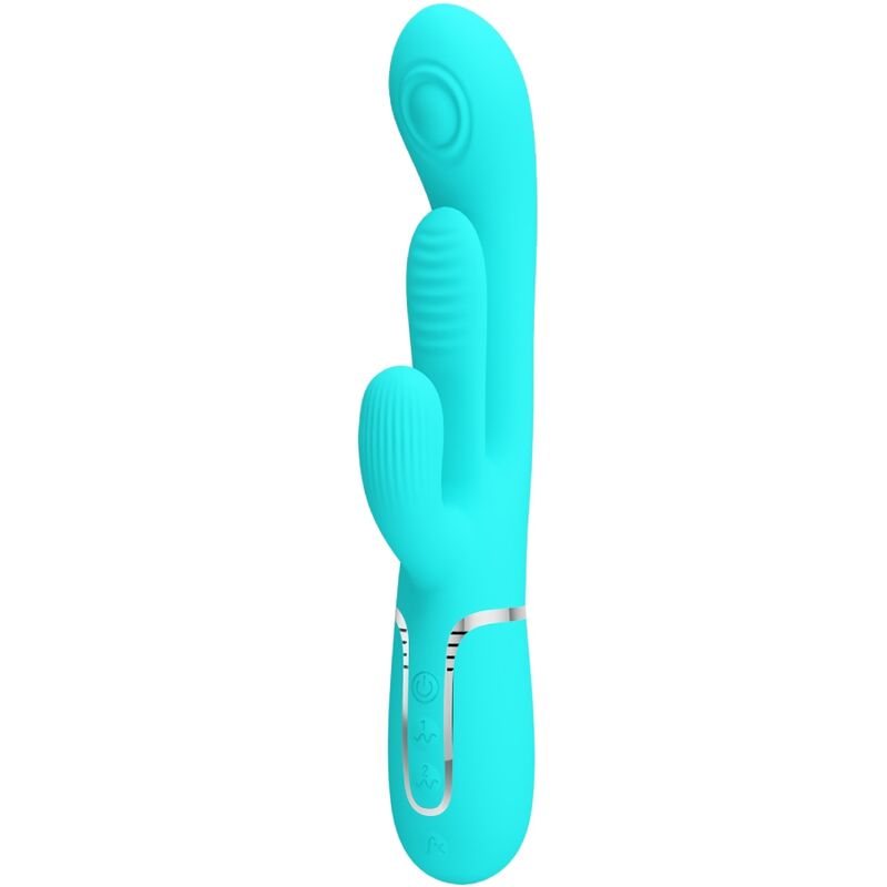 PRETTY LOVE – SHANIA TRIPLE RABBIT VIBRADOR MULTIFUNCIONAL 3 EM 1 AZUL