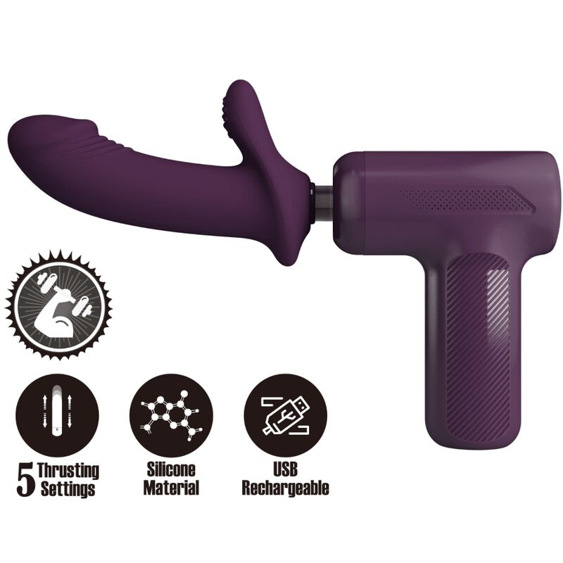 PRETTY LOVE – MASSAGEADOR DJ SCHOLAR COM 5 CONFIGURAÇÕES – ROXO