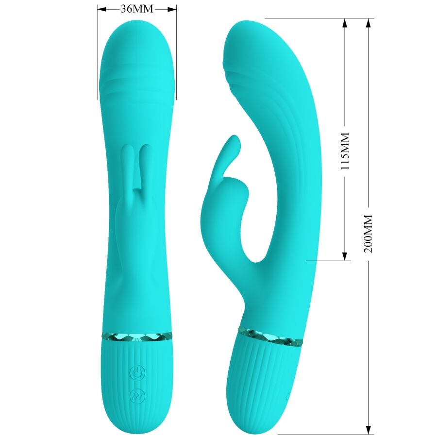 PRETTY LOVE - VIBRATOR SCOCCO RABBIT TURQUESA - Image 7