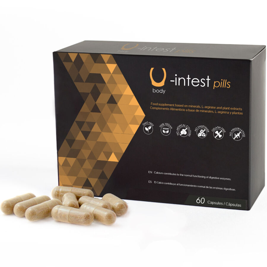 500 CÁPSULAS COSMÉTICAS – U-INTEST PARA PREVENÇÃO DE HEMORROIDAS – 60 CÁPSULAS