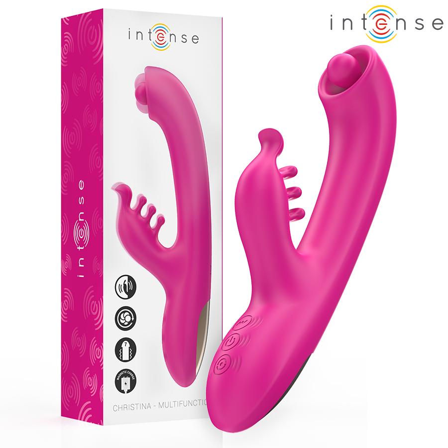 INTENSE – CHRISTINA VIBRADOR MULTIFUNCIONAL COELHO 22,5 CM ROSA