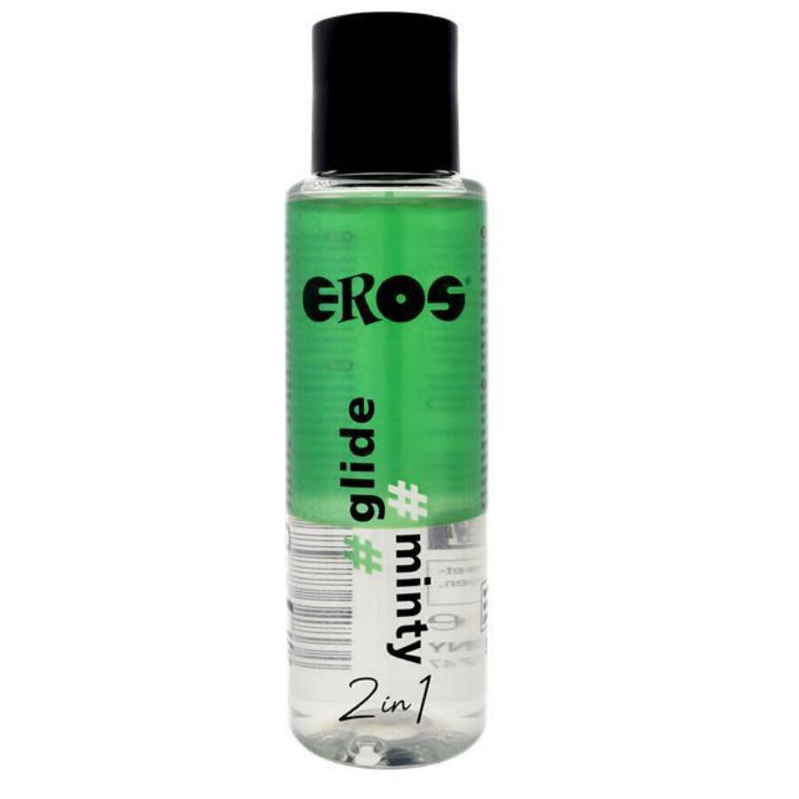 EROS – Lubrificante de silicone “2 em 1” com sabor de menta, 100 ml