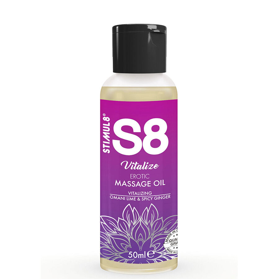STIMUL8 – S8 ÓLEO DE MASSAGEM ERÓTICA VITALIZE LIMA 50 ML