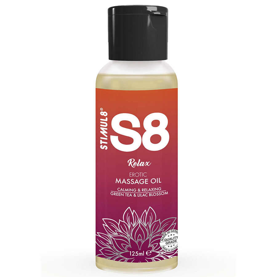 STIMUL8 – ÓLEO DE MASSAGEM RELAXANTE DE CHÁ VERDE S8 125 ML