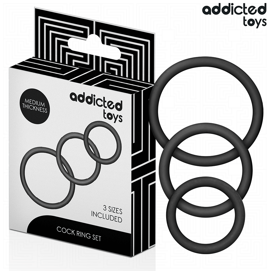 ADDICTED TOYS – CONJUNTO DE ANÉIS DE SILICONE MODELO 2
