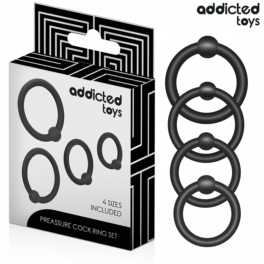 Brinquedos Viciantes – Conjunto de Anéis de Silicone de Pressão