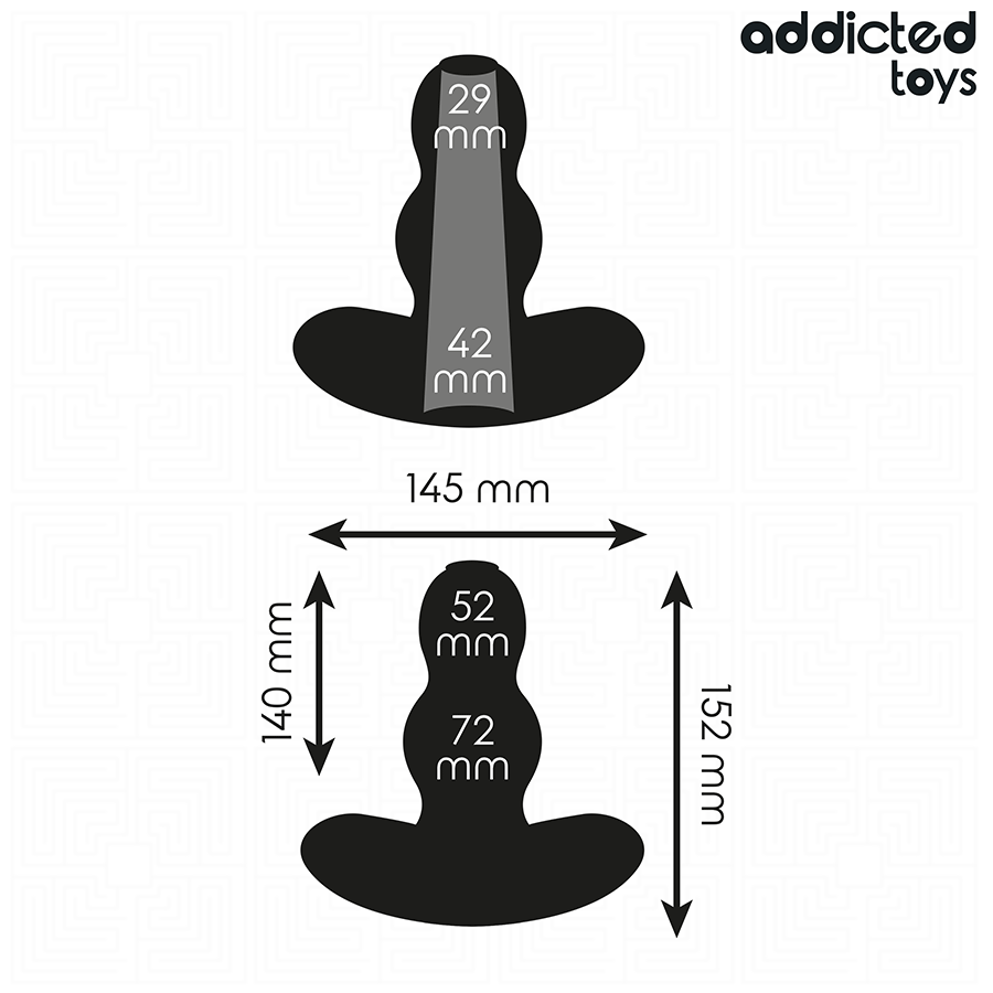 ADDICTED TOYS - PLUG ANAL OCO DE SILICONE TAMANHO XXL 15,2 CM - Image 4