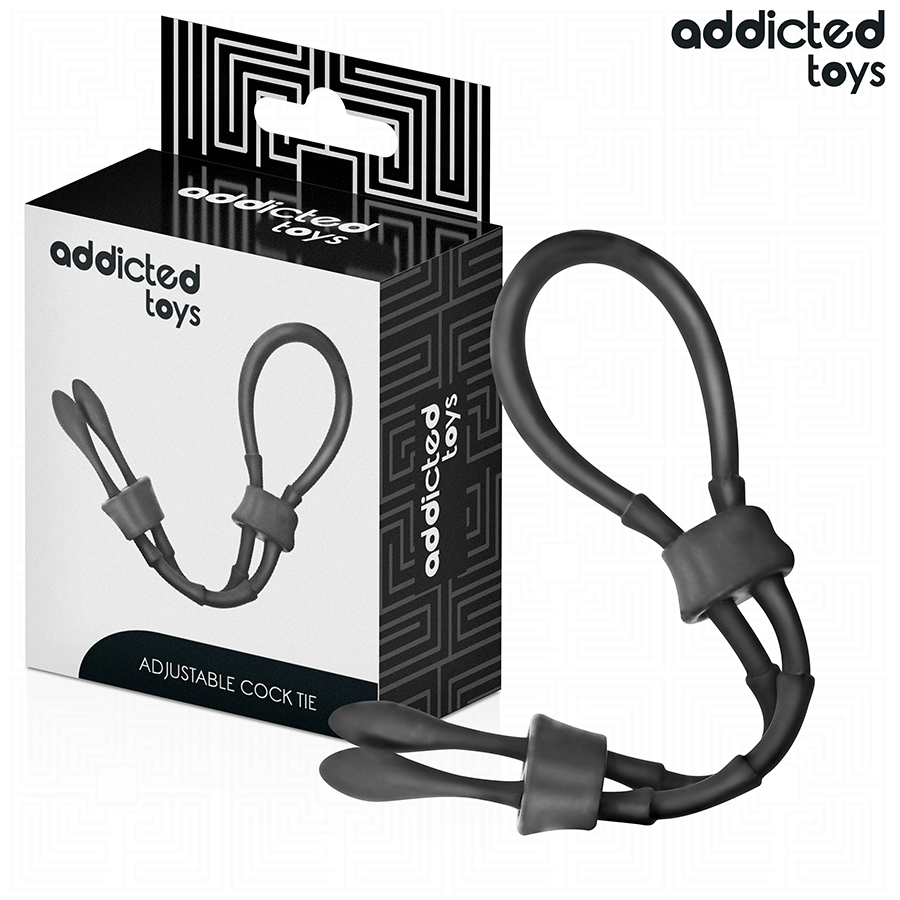 Brinquedos para viciados - Corda de silicone ajustável para o pênis