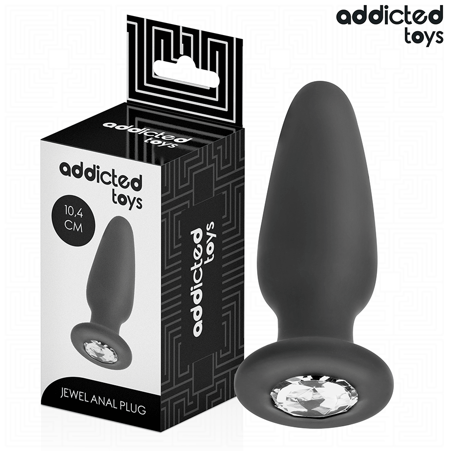 ADDICTED TOYS – PLUG ANAL COM JOIA EM SILICONE TAMANHO M 10,4 CM