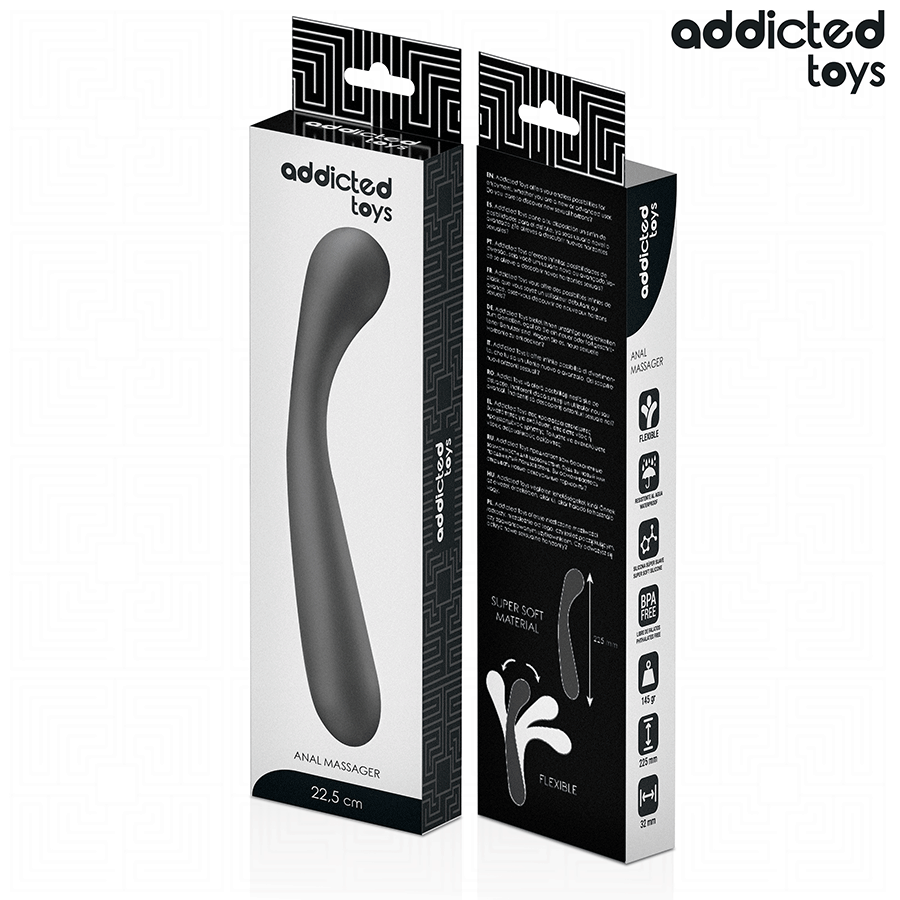ADICTED TOYS - MASSAGEADOR ANAL DUPLO DE SILICONE 22,5 CM - Image 6