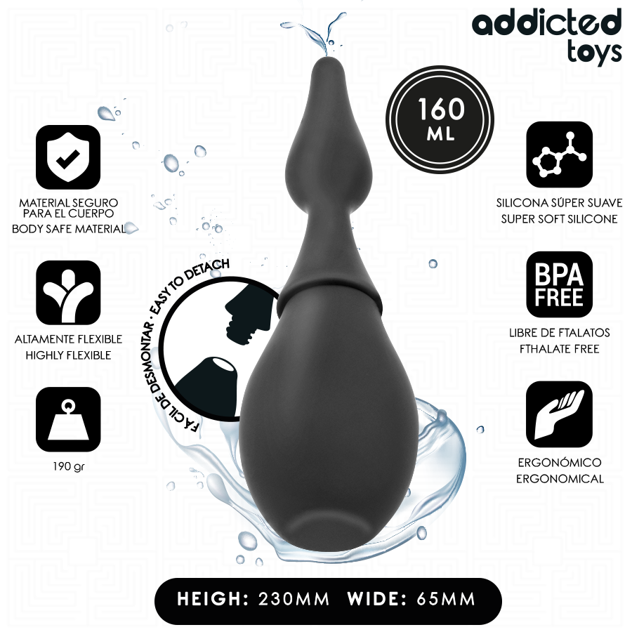 ADDICTED TOYS – LIMPADOR DE VIAGEM DE SILICONE MODELO 1