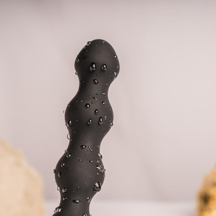ROCKS-OFF - PETITE SENSATIONS PEARLS PLUG VIBRADOR ANAL PRETO - Image 3