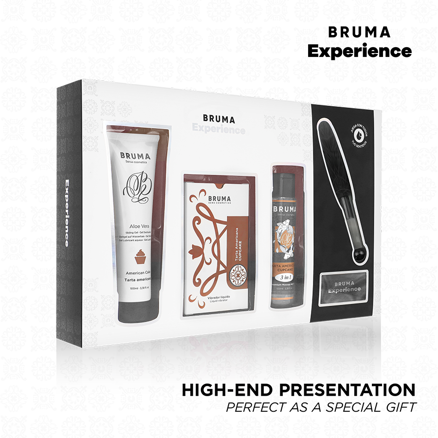 BRUMA XPERIENCE – KIT DOCE TENTAÇÃO – BOLO AMERICANO VIBRO-ORGÁSMICO