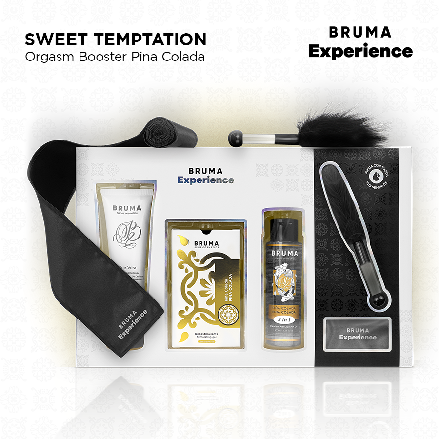 BRUMA XPERIENCE – KIT DE TENTAÇÃO DE PINHA COLADA DOCE COM POTENCIALIZANTE DE ORGASMO