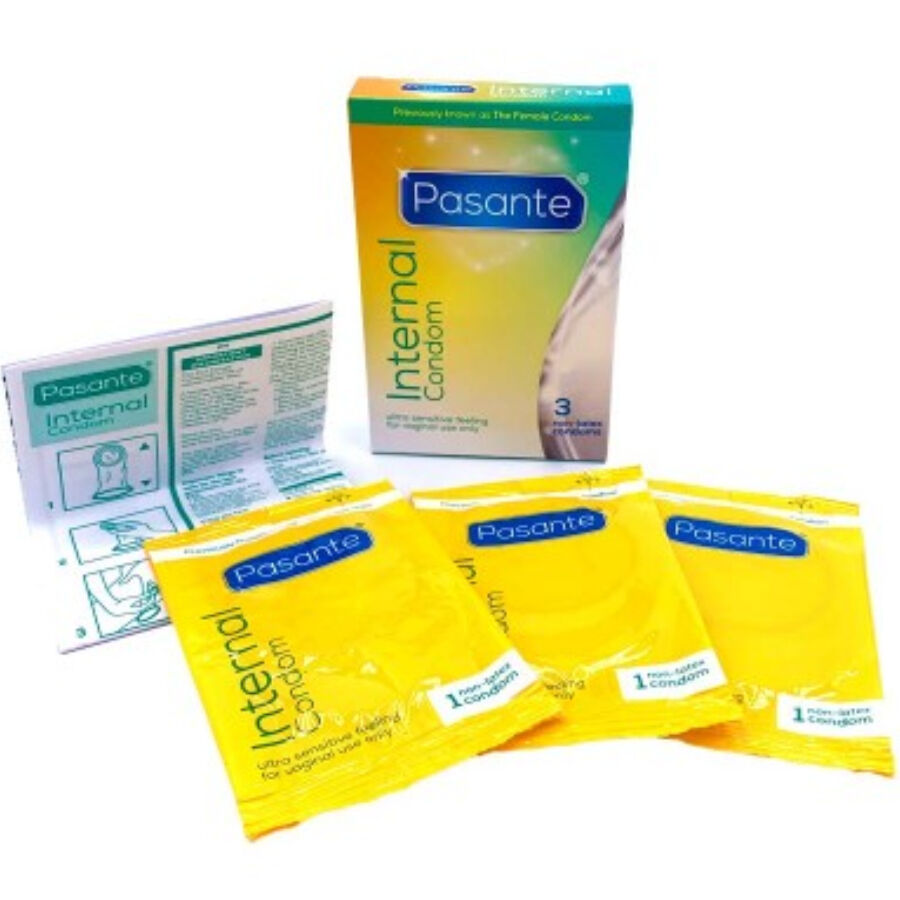 PASANTE – PRESERVATIVO INTERNO SEM LÁTEX – 3 UNIDADES
