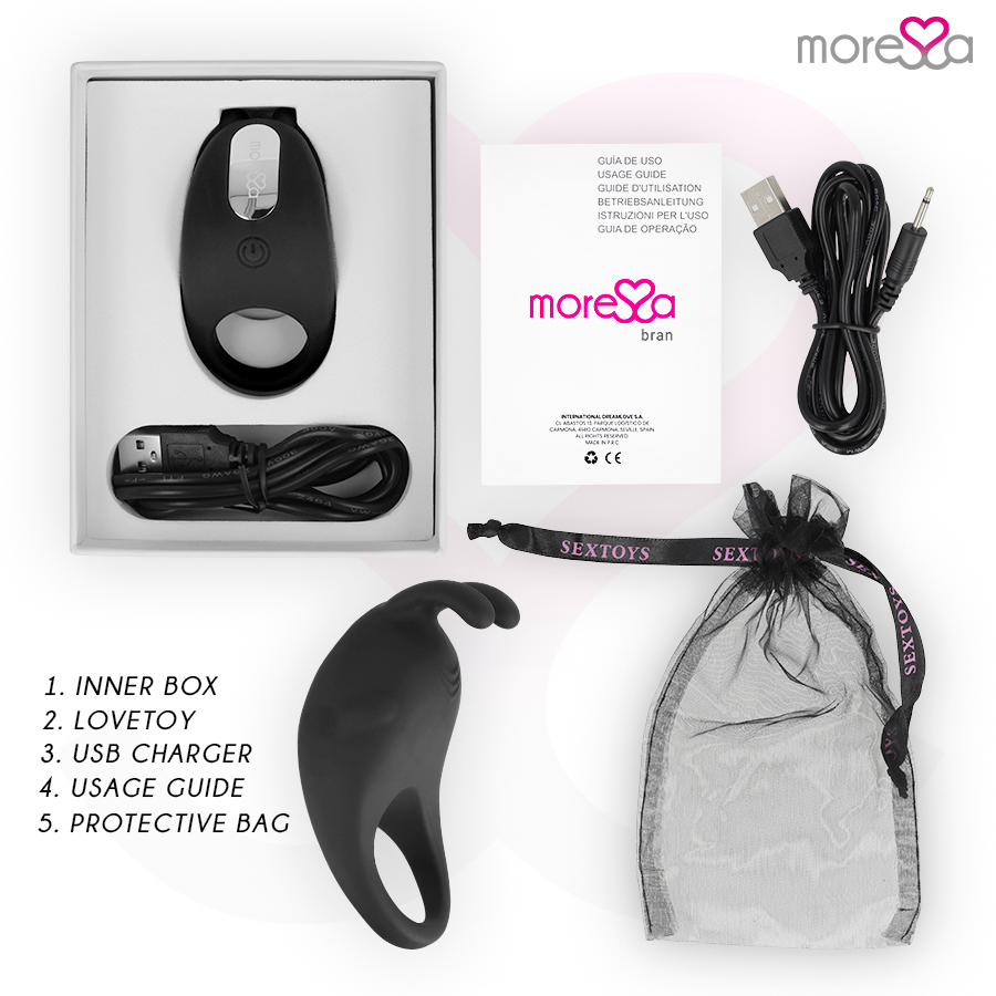 MORESSA - BRAD PREMIUM SILICONE RECARREGÁVEL PRETO - Image 6