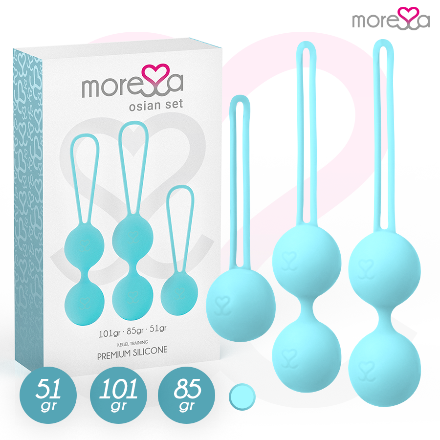 MORESSA – CONJUNTO OSIAN PREMIUM DE SILICONE TURQUESA