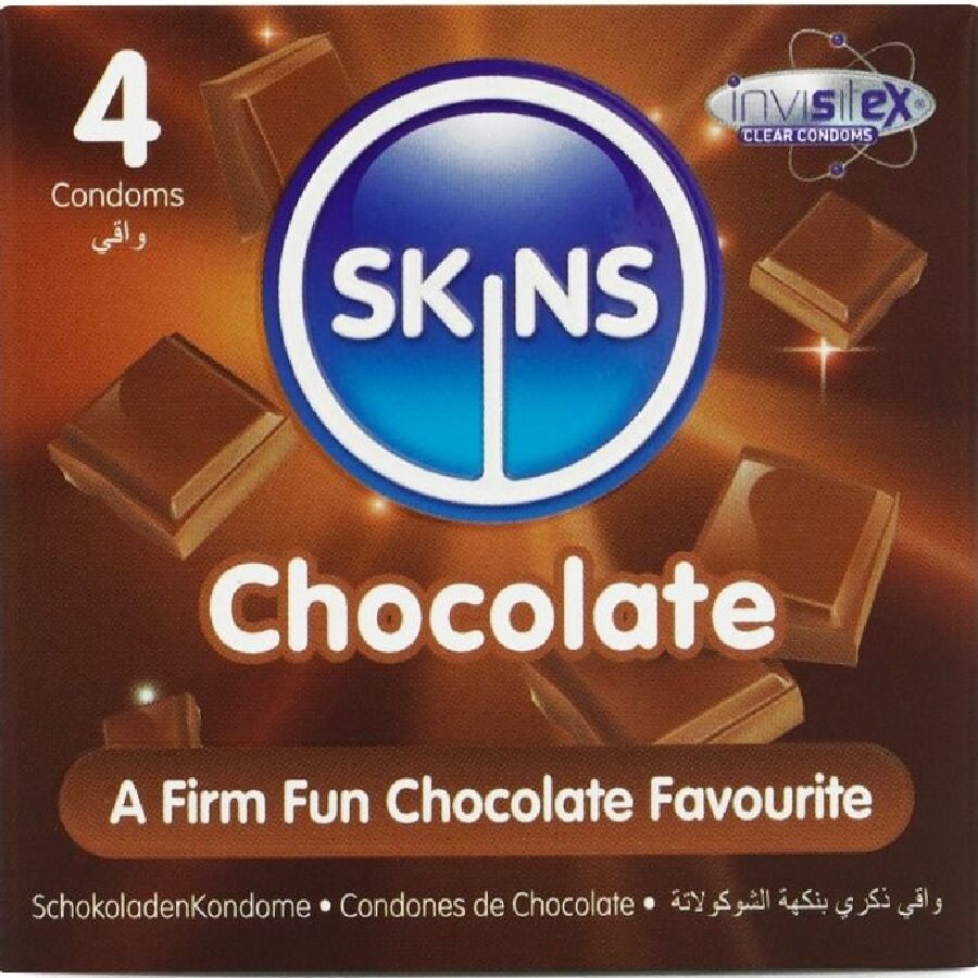 SKINS – CAMISINHAS PREMIUM DE CHOCOLATE – PACOTE COM 4