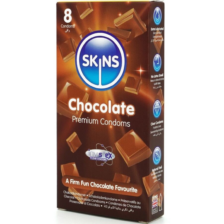 SKINS – CAMISINHAS PREMIUM DE CHOCOLATE – PACOTE COM 8