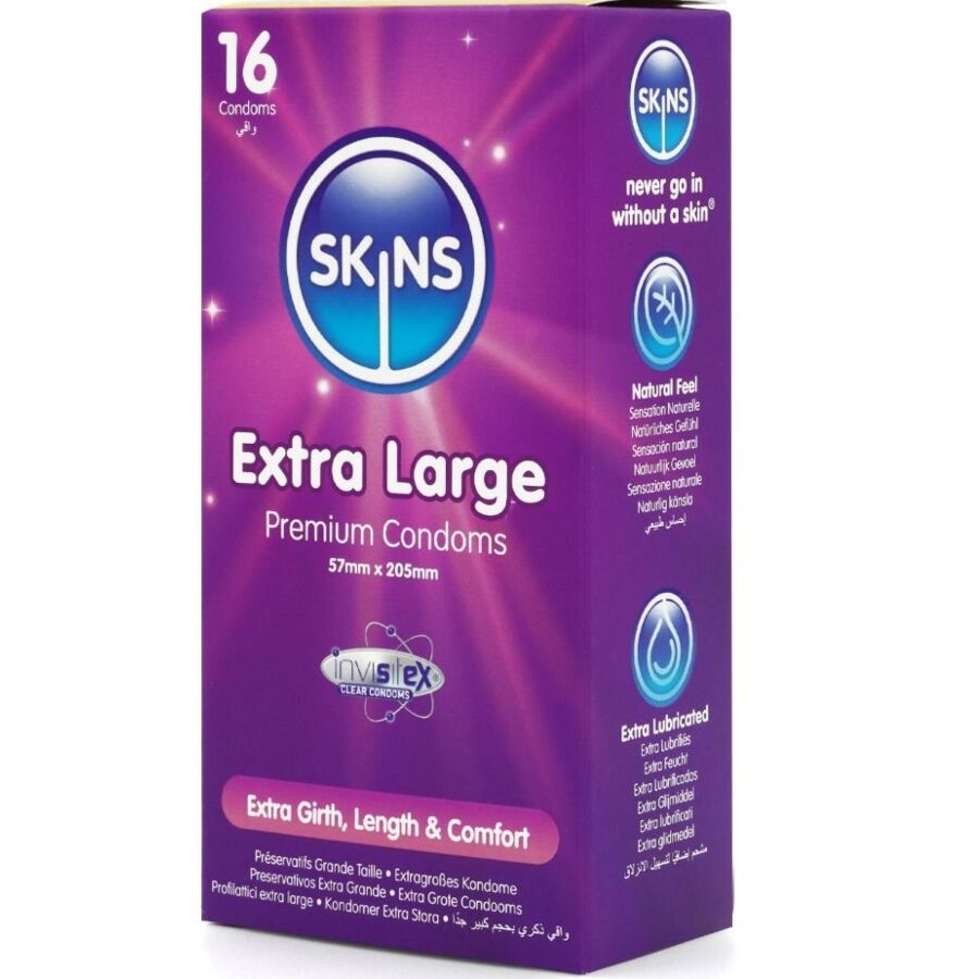 SKINS – CAMISINHAS PREMIUM EXTRA GRANDES – PACOTE COM 16 UNIDADES